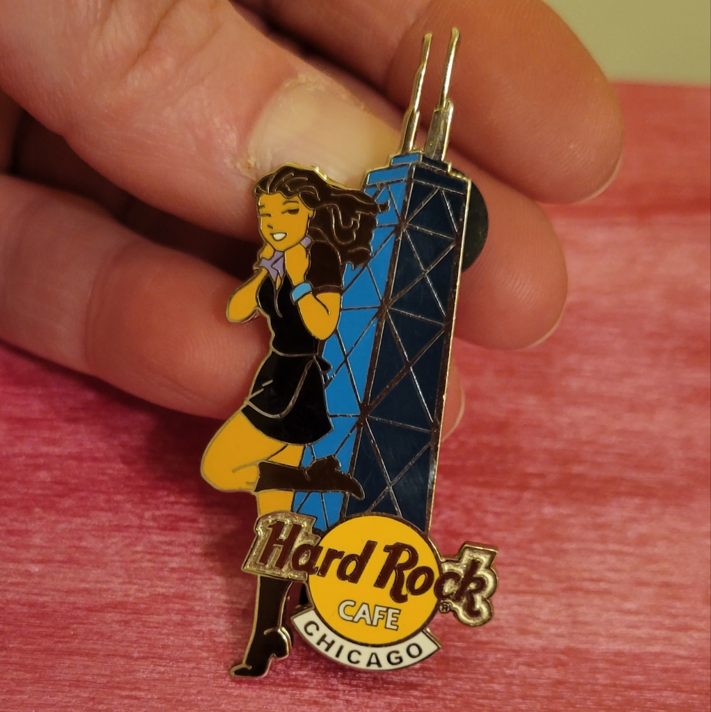 Vtg Y2k Hard Rock Cafe Chicago Girls Of Rock Series Collectible Lapel Pin Brooch 22$